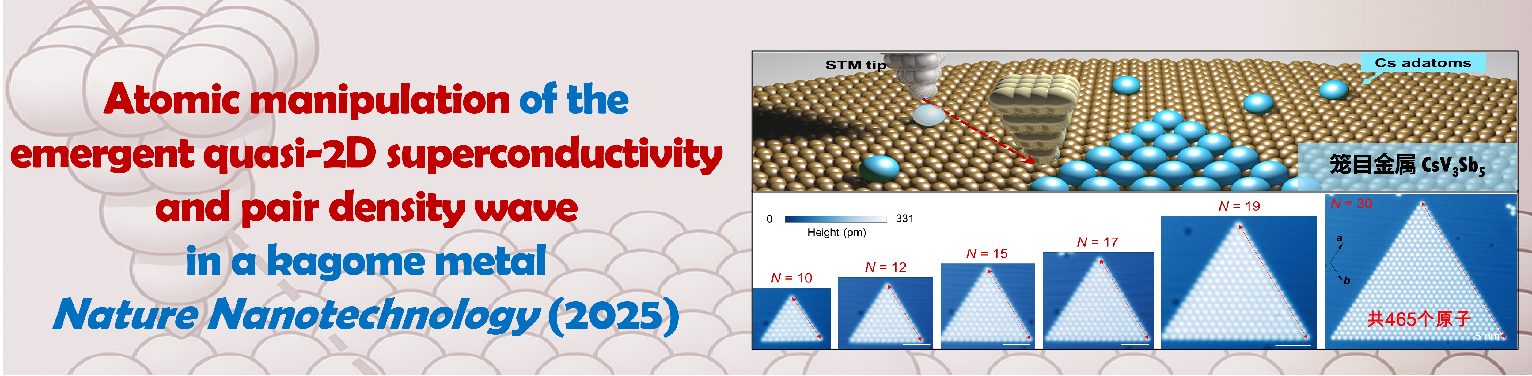 Atomic manipulation of the emergent quasi-2D superconductivity and pair density wave in a kagome metal